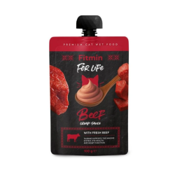 Fitmin For Life Cream sauce kremowa saszetka z wołowiną dla kotów 100 g